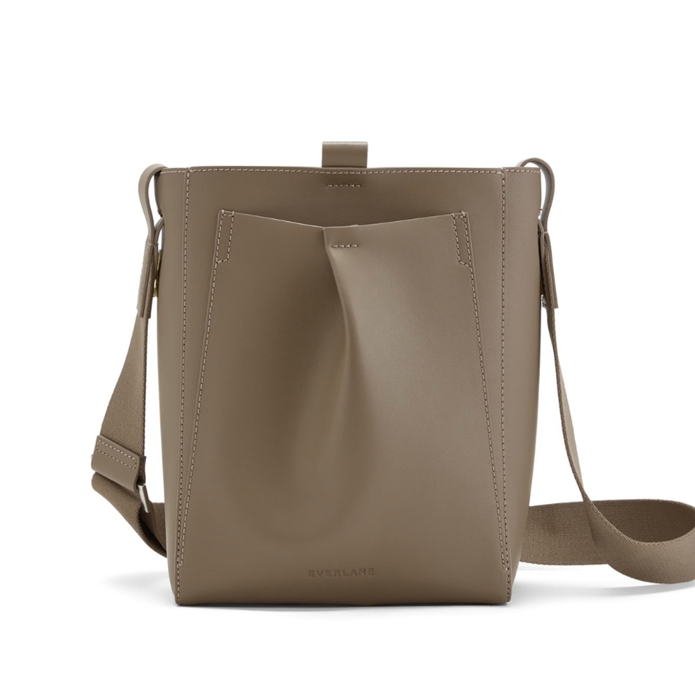 Everlane The Mini Studio Bag Porcini Taupe NWT Premium Italian Leather